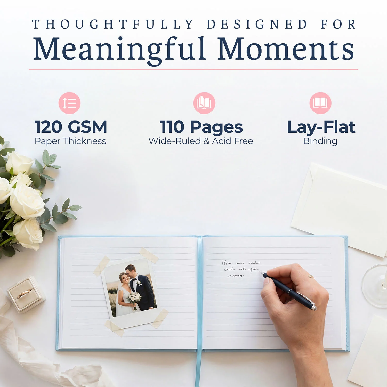 All Occasion Guestbook - Baby Blue